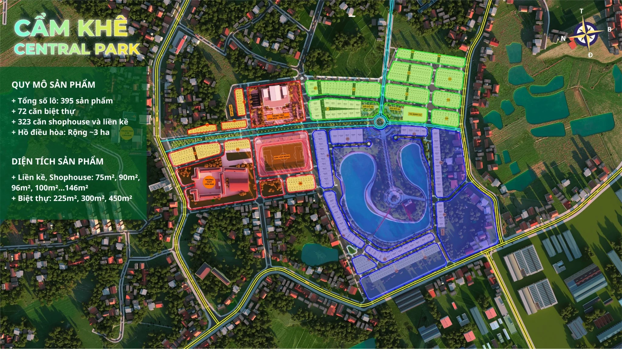 Đất Nền Cẩm Khê Central Park Phú Thọ