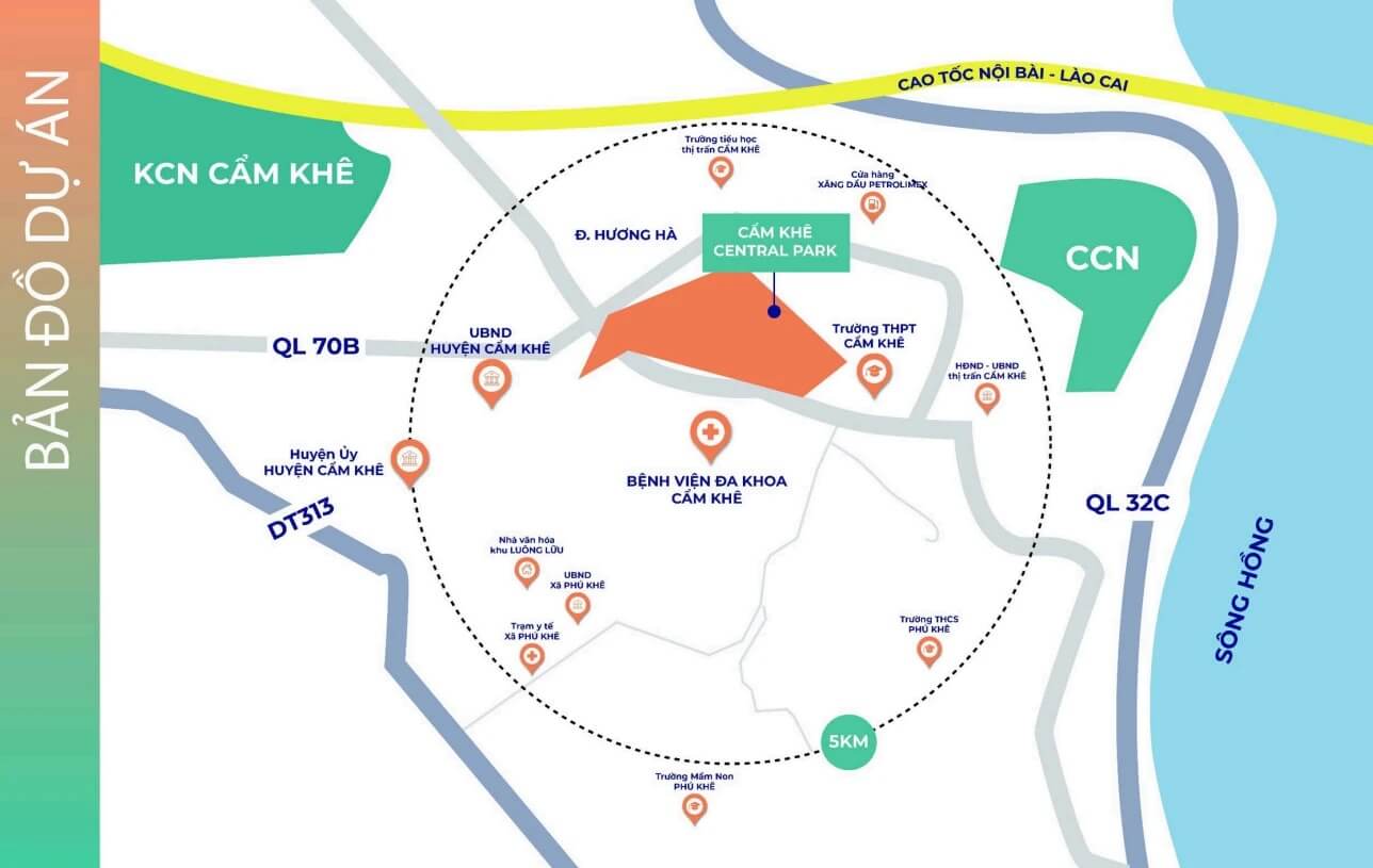 Đất Nền Cẩm Khê Central Park Phú Thọ