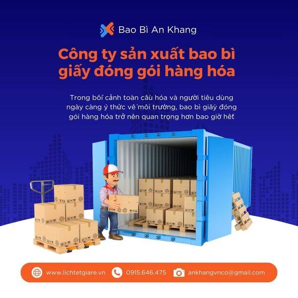 Công ty sản xuất bao bì giấy đóng gói hàng hóa