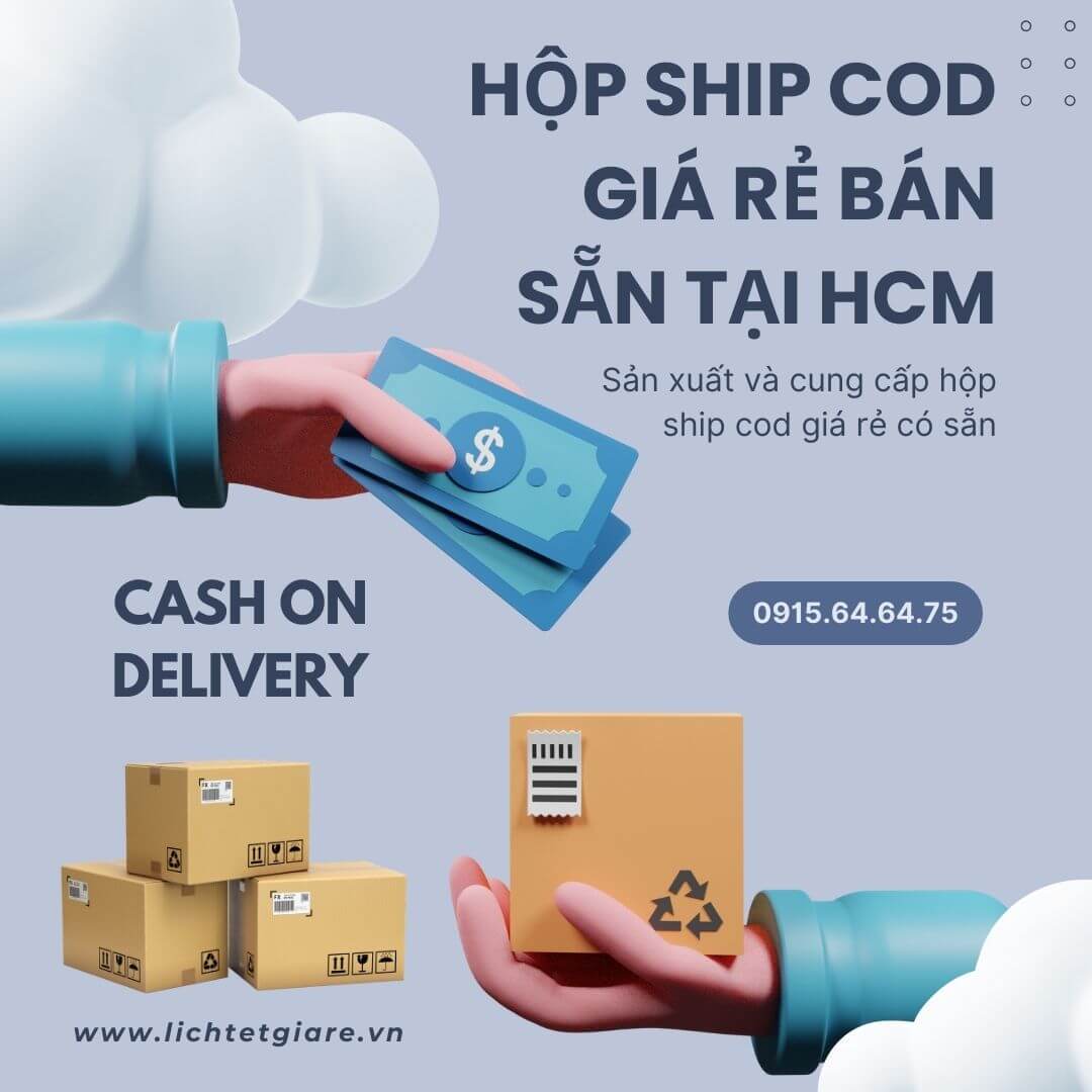 Hộp Ship COD giá rẻ bán sẵn tại HCM