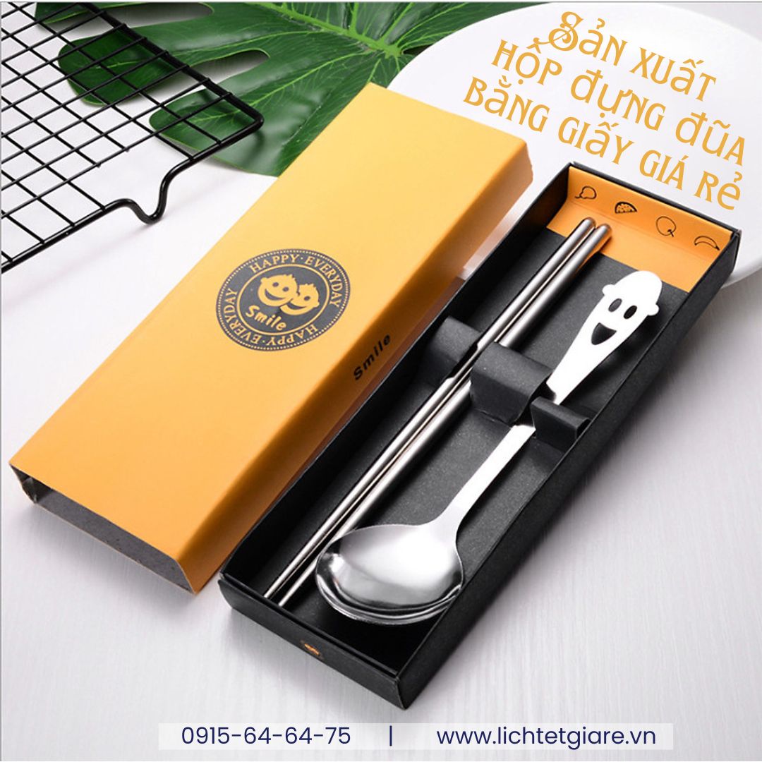 Sản xuất hộp đựng đũa bằng giấy giá rẻ