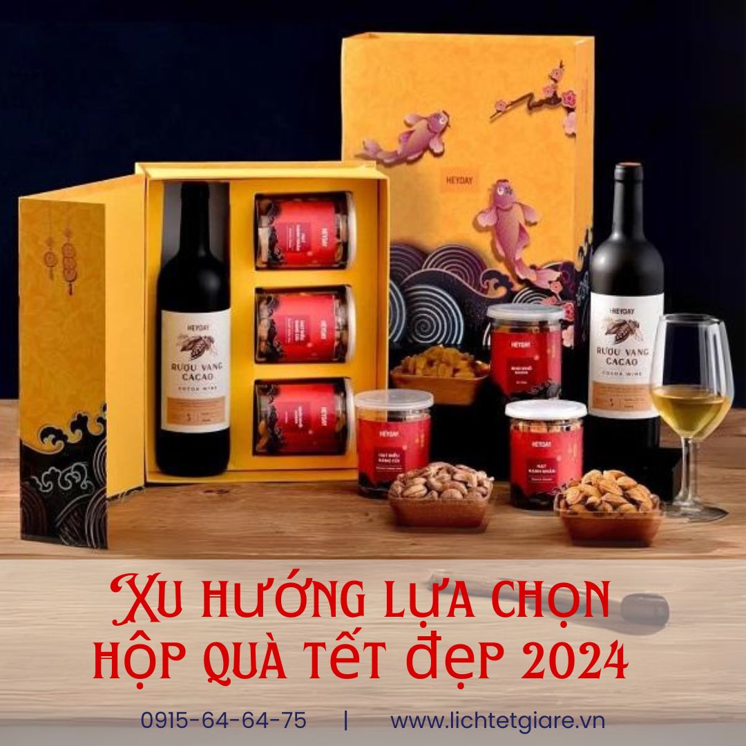 Xu hướng lựa chọn hộp quà tết đẹp 2024