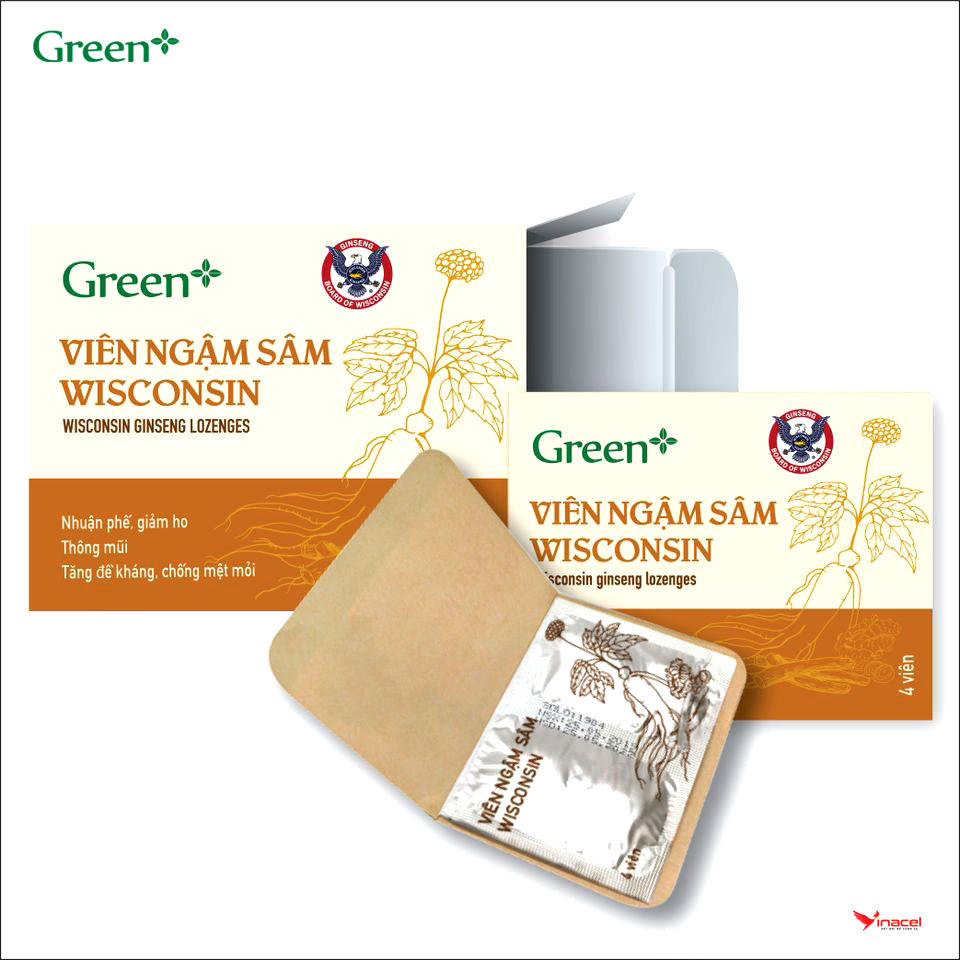 Viên ngậm Sâm Wisconsin Green+ Chính Hãng