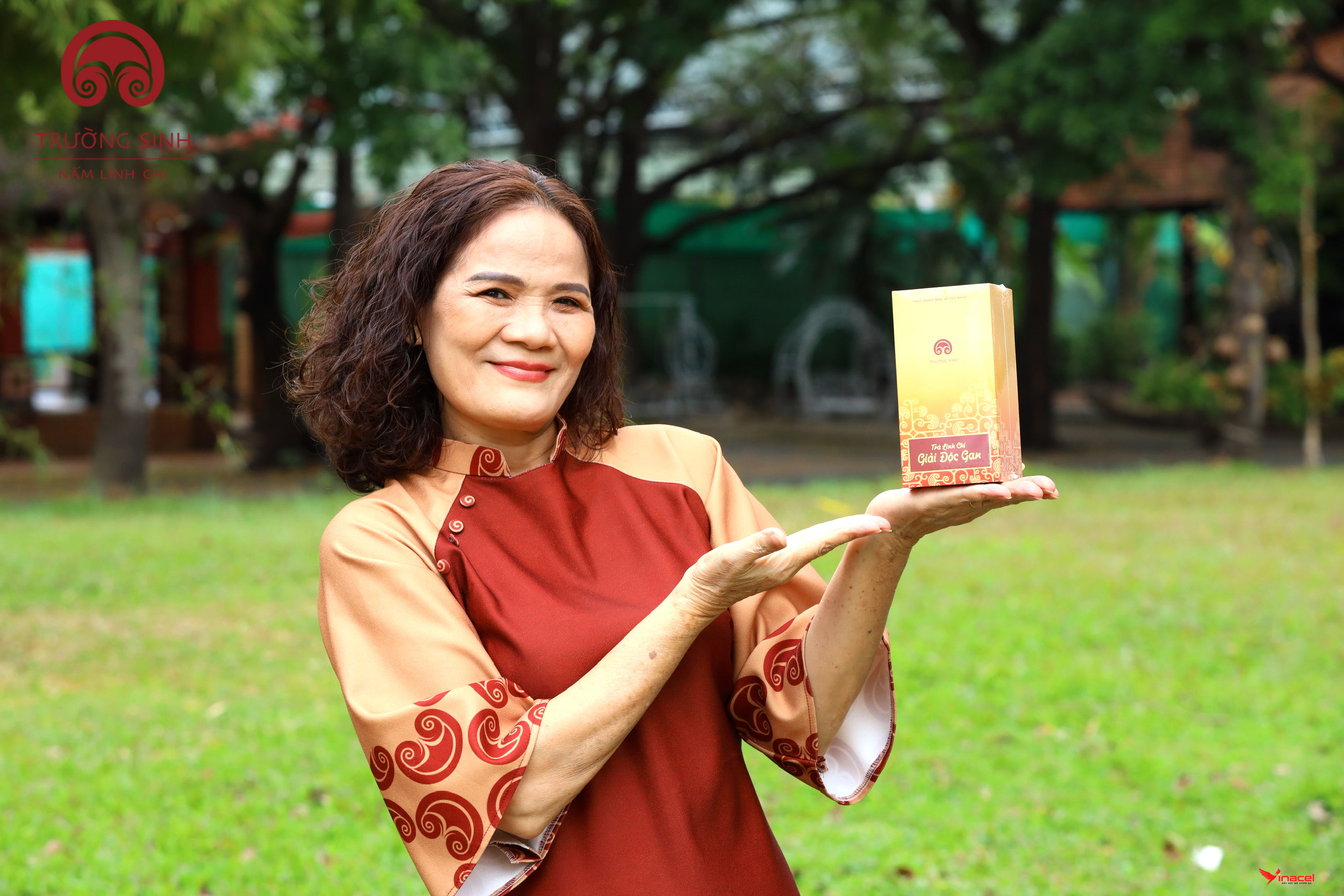 Trà Linh Chi Giải Độc Gan Trường Sinh Chính Hãng